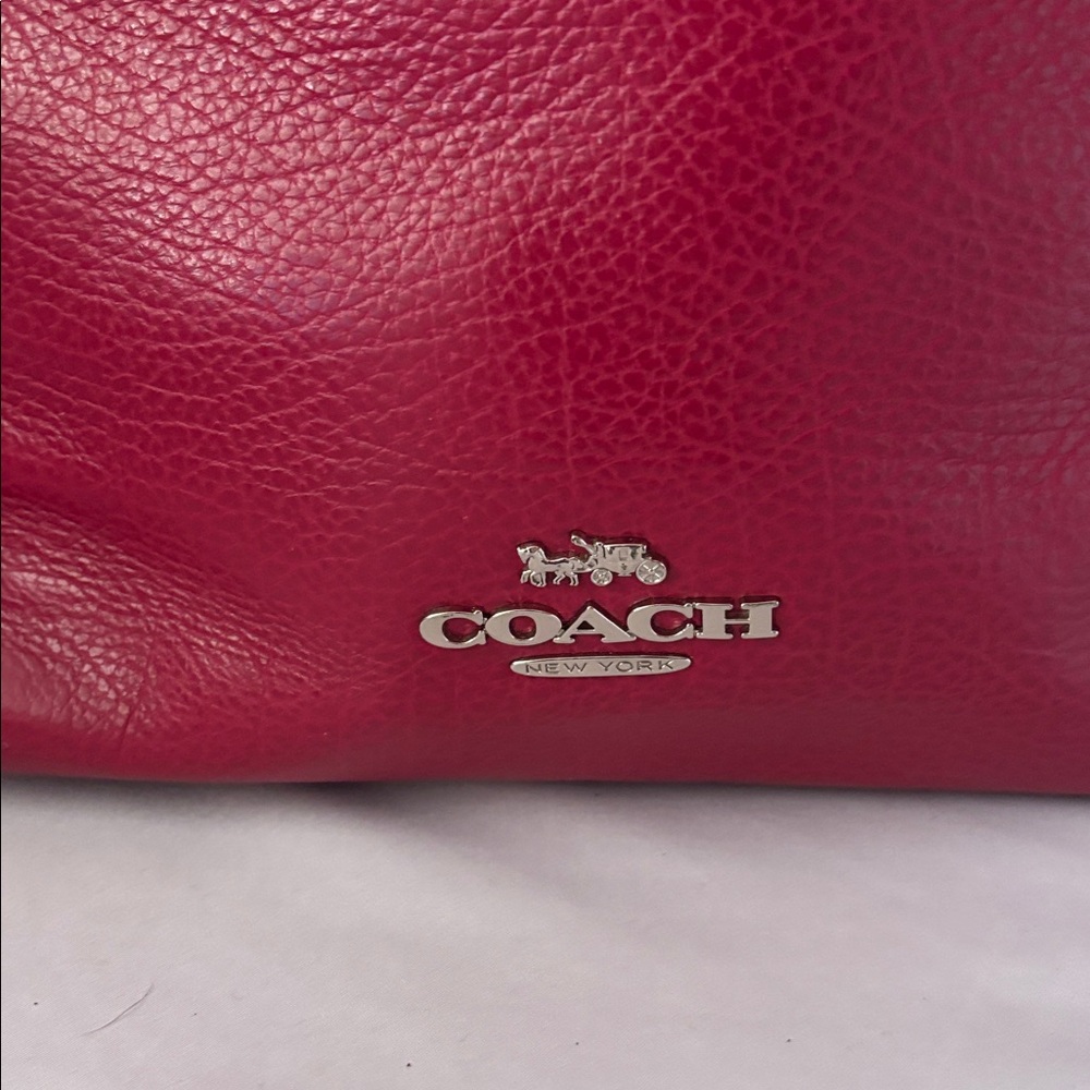 Coach Suede Marlon Hobo Pebbled leather - Picture 2 of 7
